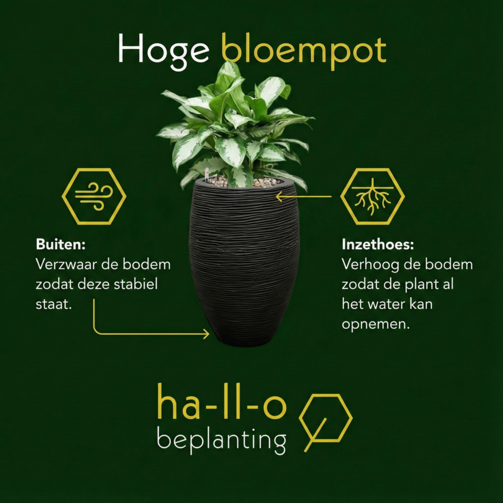 hoge bloempotten