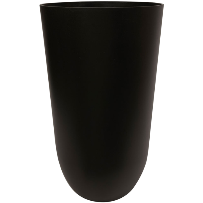 hoge vaas bloempot zwart