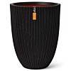 hoge zwarte plantenbak Capi groove