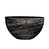 Planter Niene marbleblack ovaal