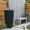 Regenton Groove capi zwart plantenbak tuin