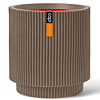 Vaas cilinder Groove taupe bloempot capi 