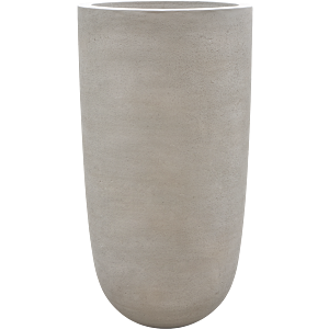 Hoge betonlook bloempot grijs
