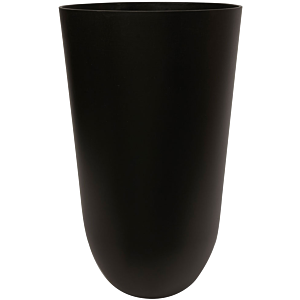 hoge vaas bloempot zwart