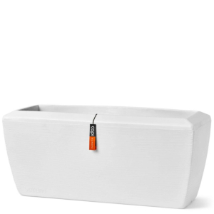 Capi Bak rechthoek Arc Granite wit binnen en buiten