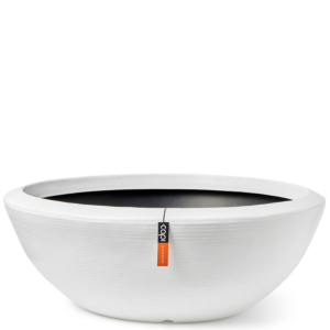 grote witte schaal Capi Arc Granite bloempot