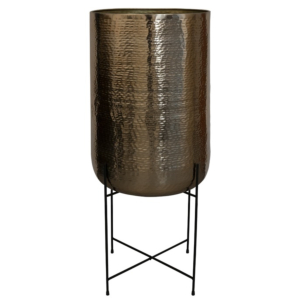 Pot op voet Carly goud