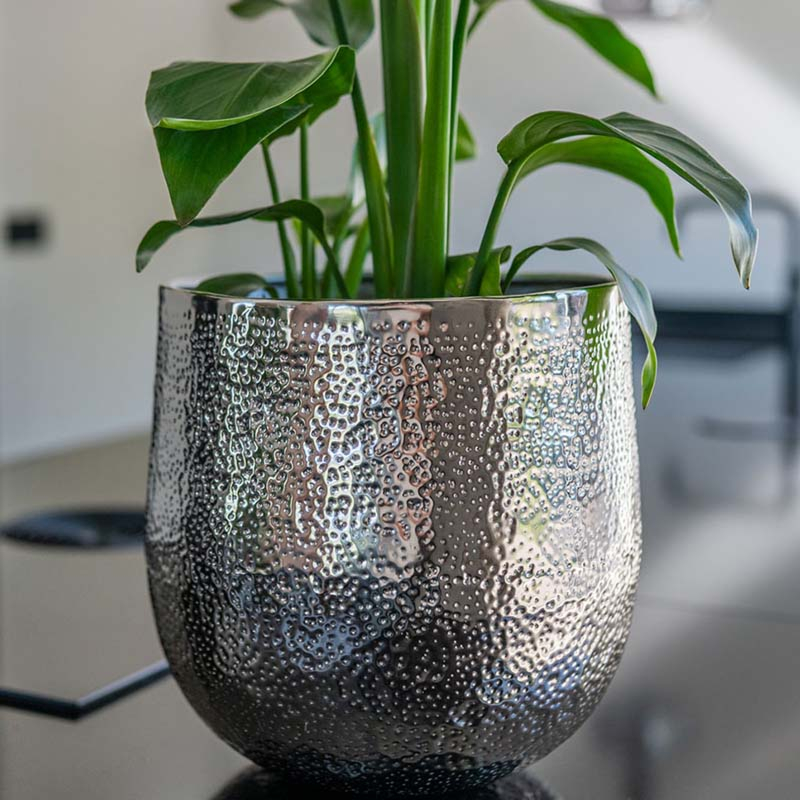 bloempot Kristy zilver ts collection