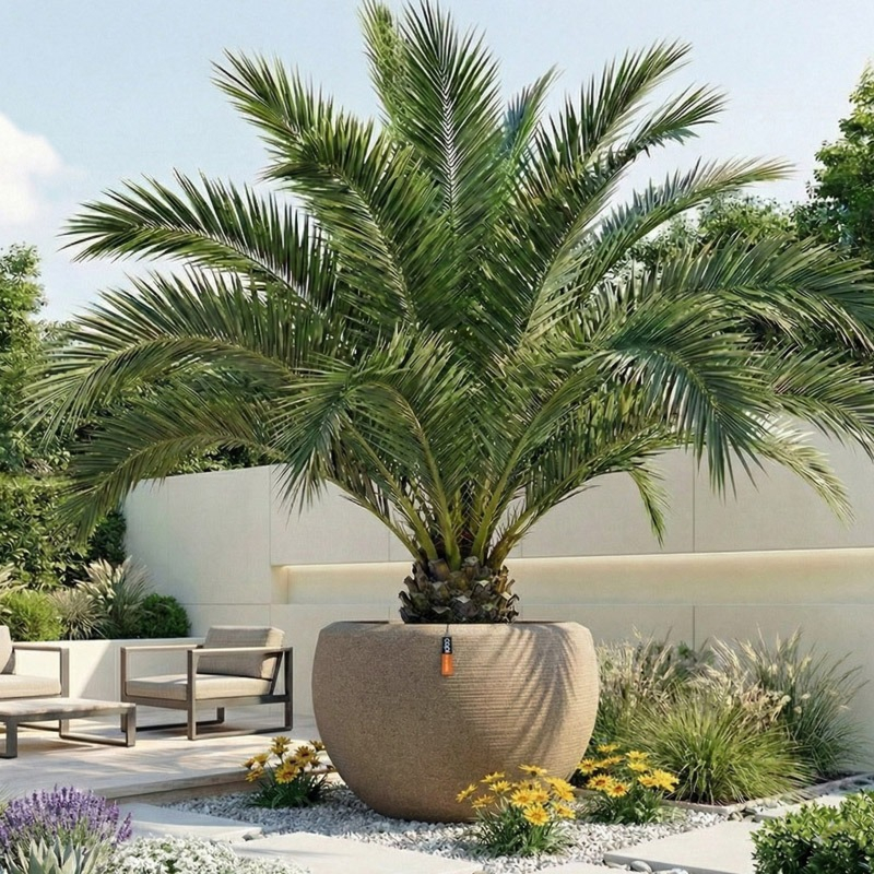 Capi grote plantenbak bruin taupe Arc Granite