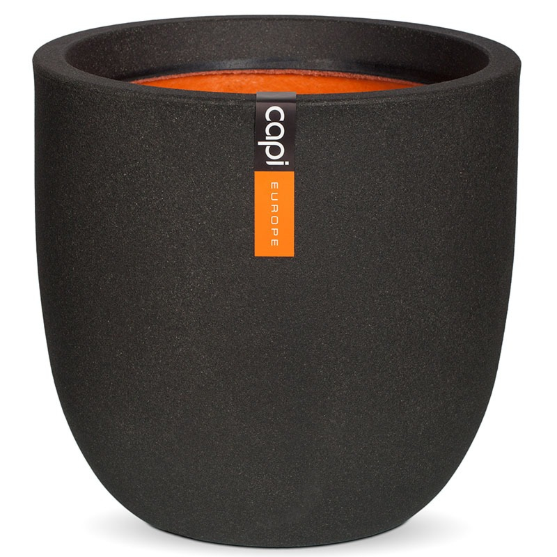 capi plantenbak Pot bol Smooth zwart