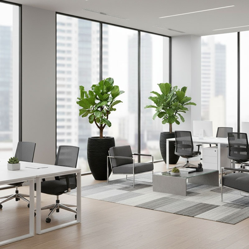 Ficus lyrata planten kantoor