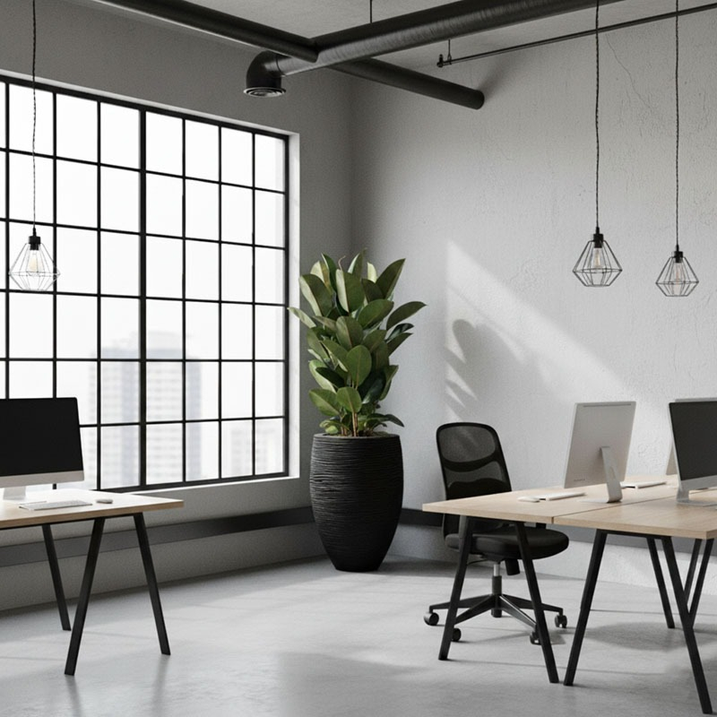 kantoorbeplanting ficus robusta