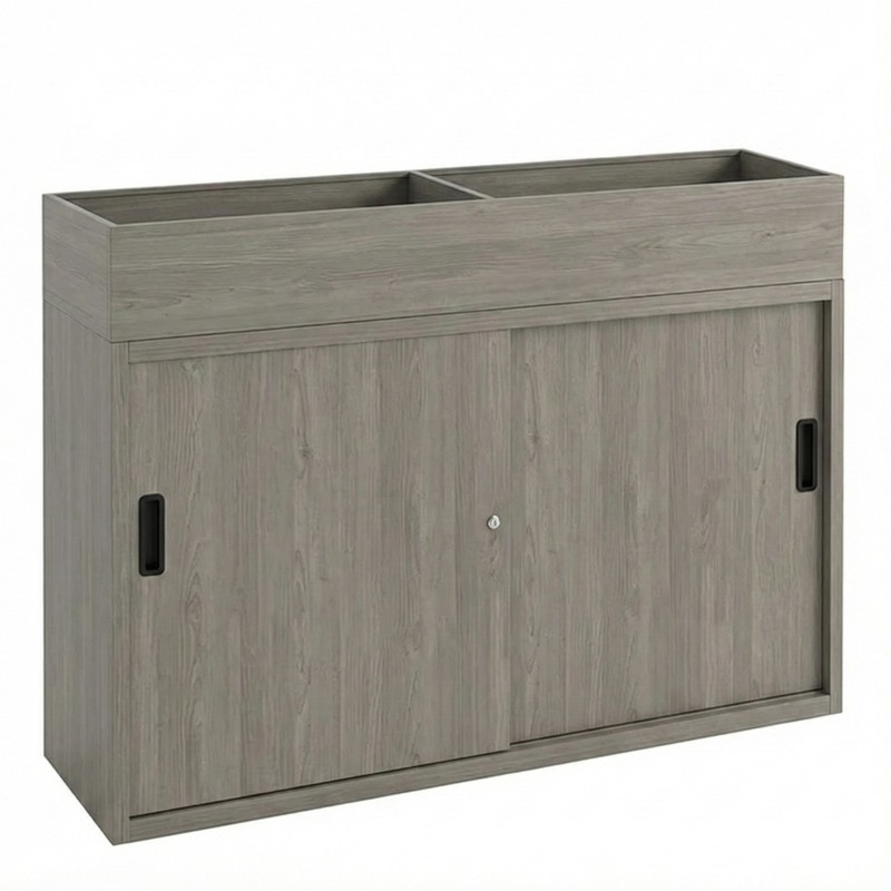 greywood kantoorkast met plantenbak 120