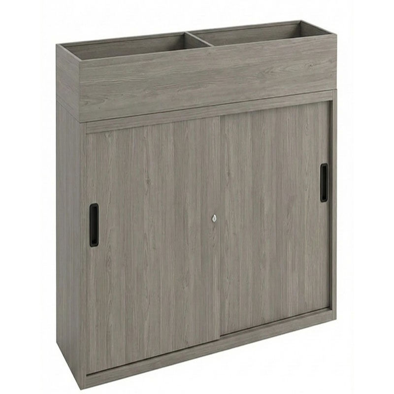 greywood kantoorkast met plantenbak