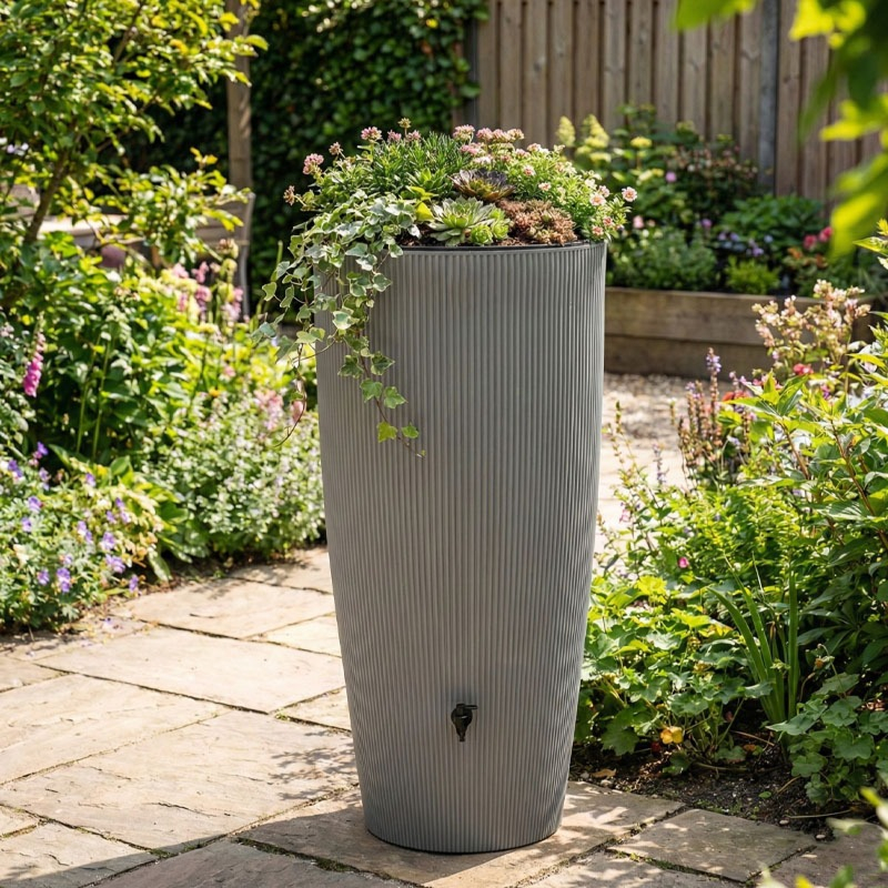 grote hoge regenton Capi plantenbak