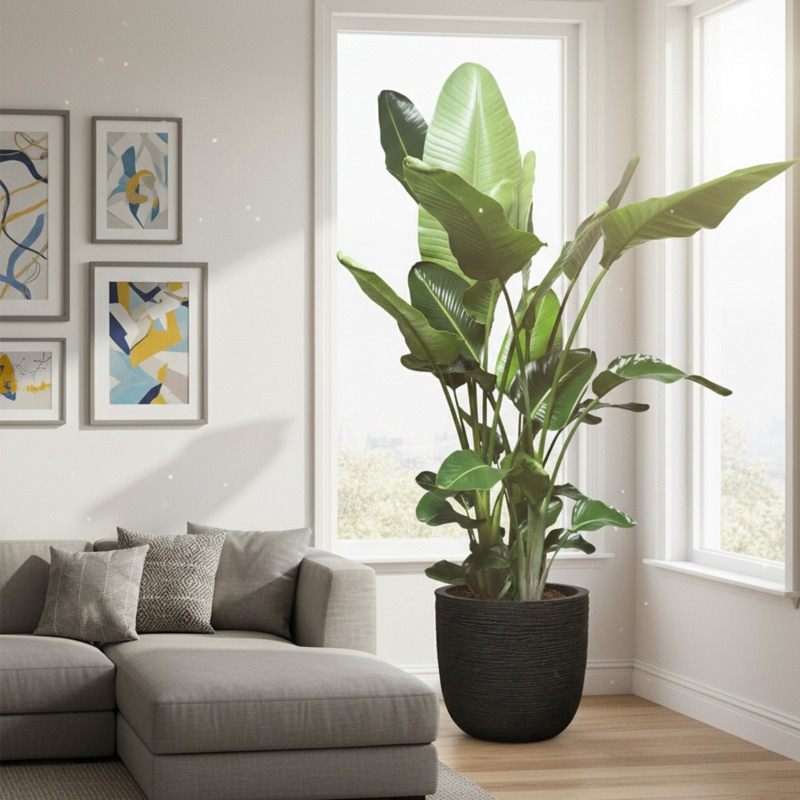 grote kamerplant strelitzia nicolai