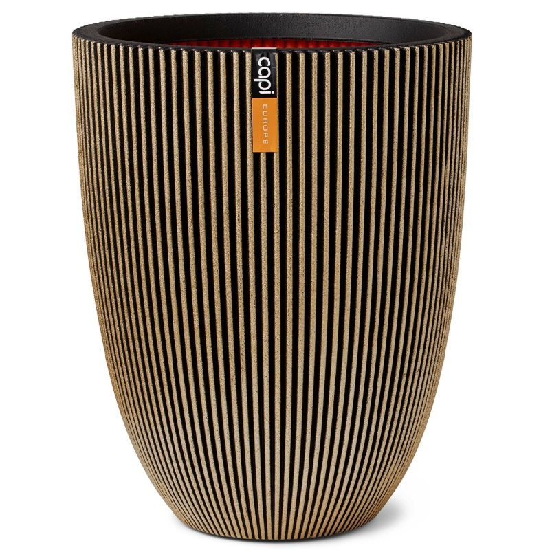 hoge plantenbak groove goud capi