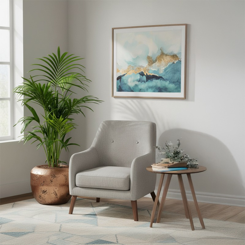 hydrocultuur Kentia op kantoor