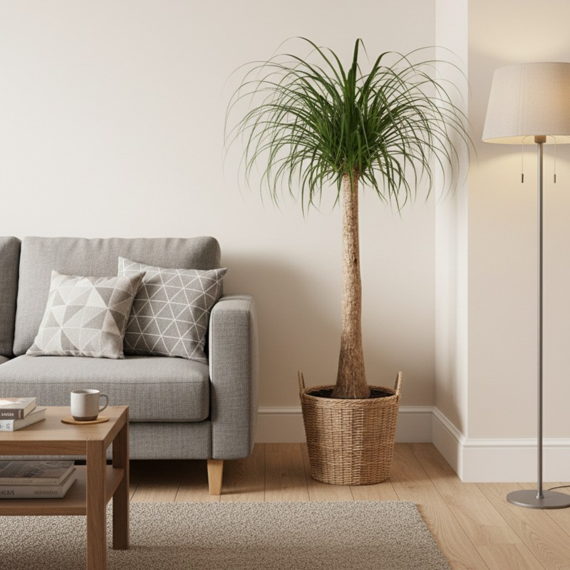 grote kamerplant op stam