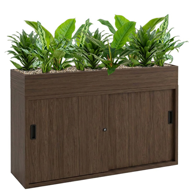 planten op kast voor kantoor