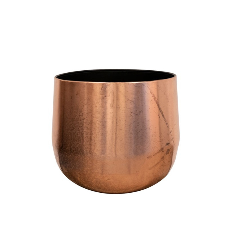 mooie bloempot koper