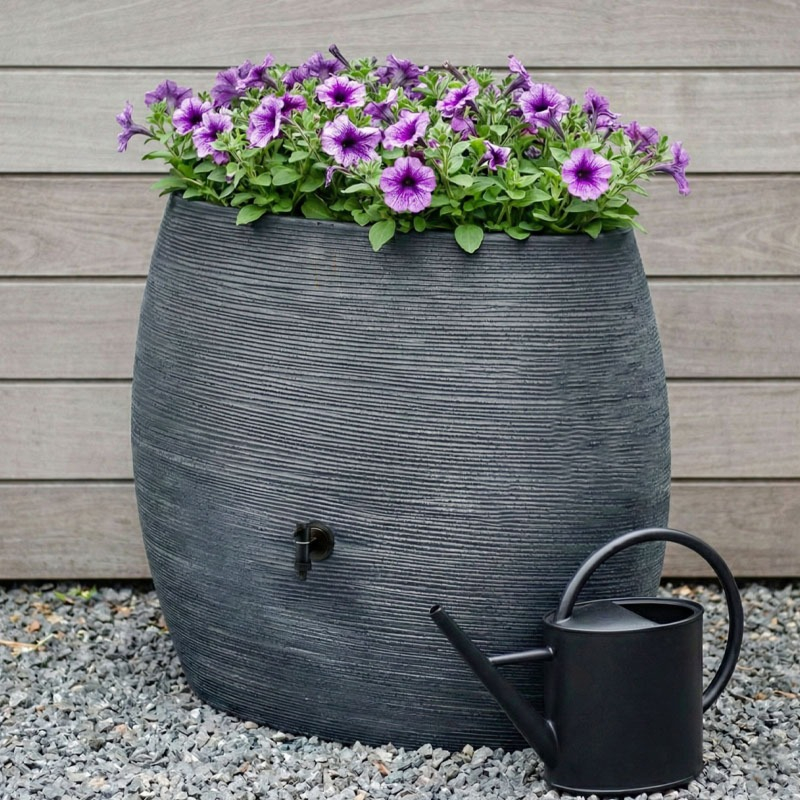 ovaal Regenton Rib 250L Capi plantenbak