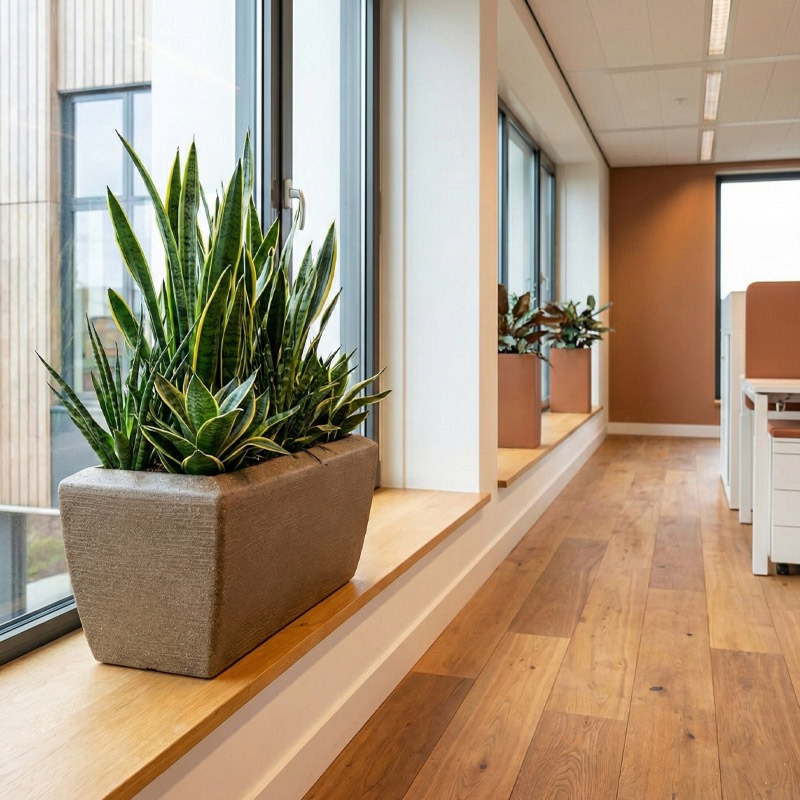 plantenbak rechthoek Arc Granite capi bruin 