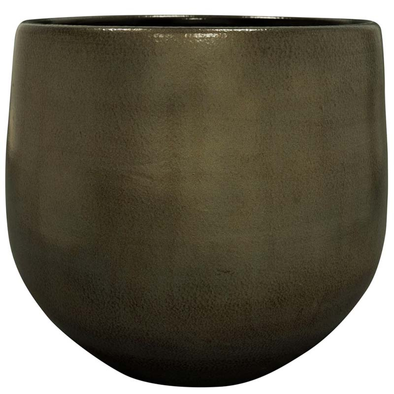 Pot Esra shiny green keramiek bloempot ts collection