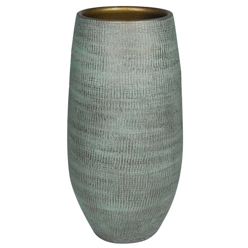 Pot hoog Ryan shiny blue vaas