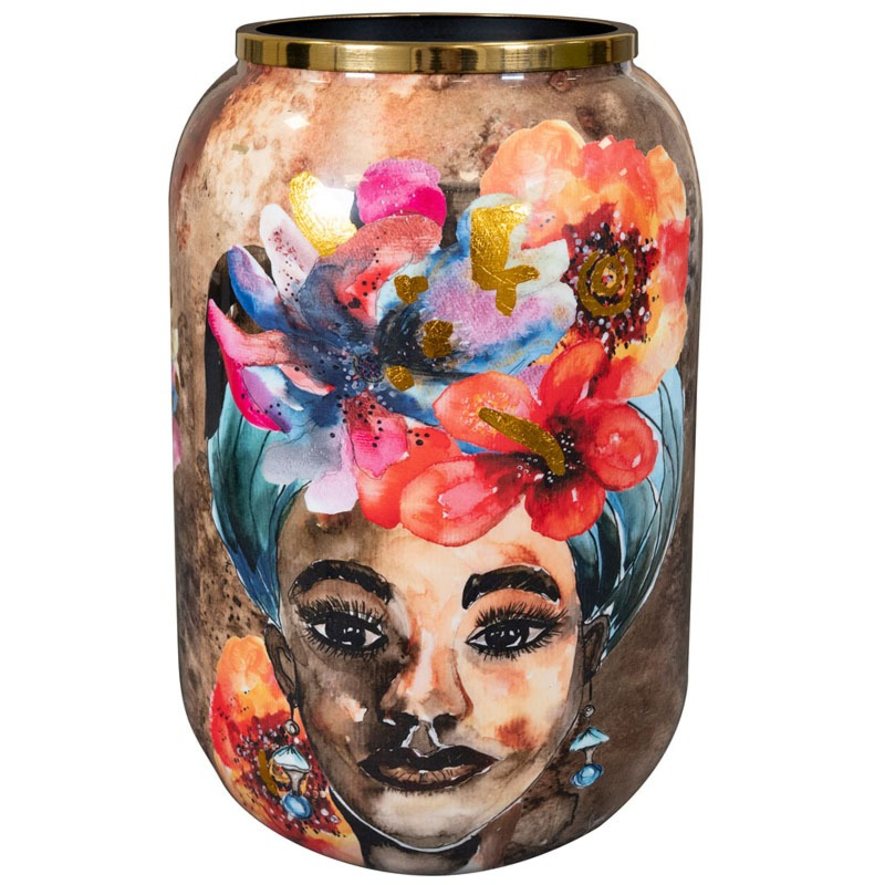 Pot Majestic muse ts collection kleurrijk gezicht