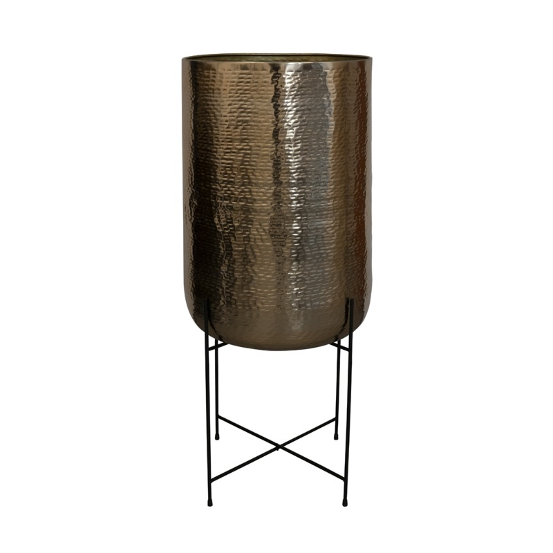 Pot op voet Carly goud