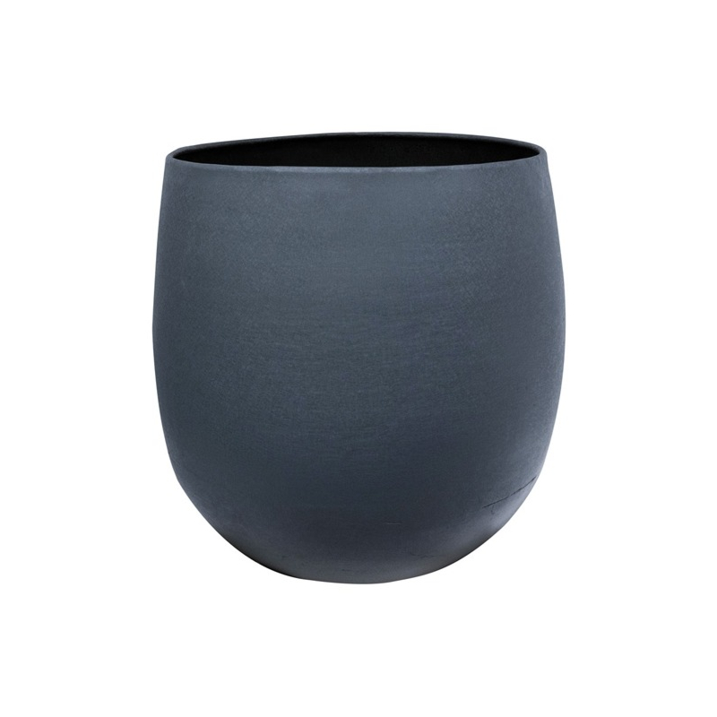 Pot Stijn matblauw metaal