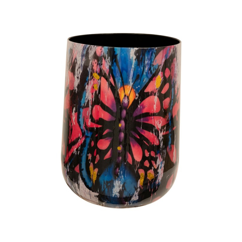 hoge bloempot Streetart