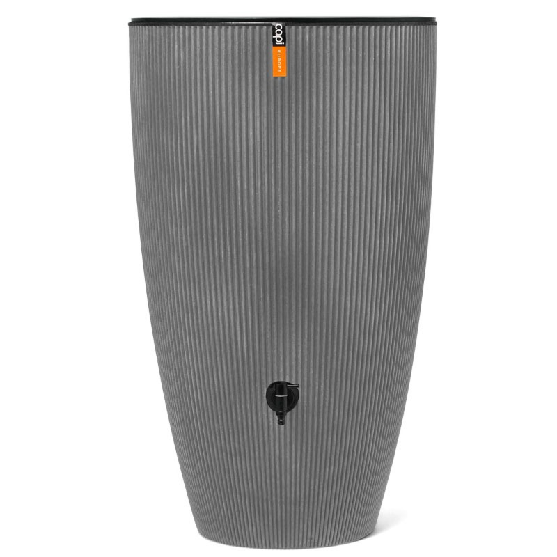 Regenton Groove 210L grijs capi plantenbak