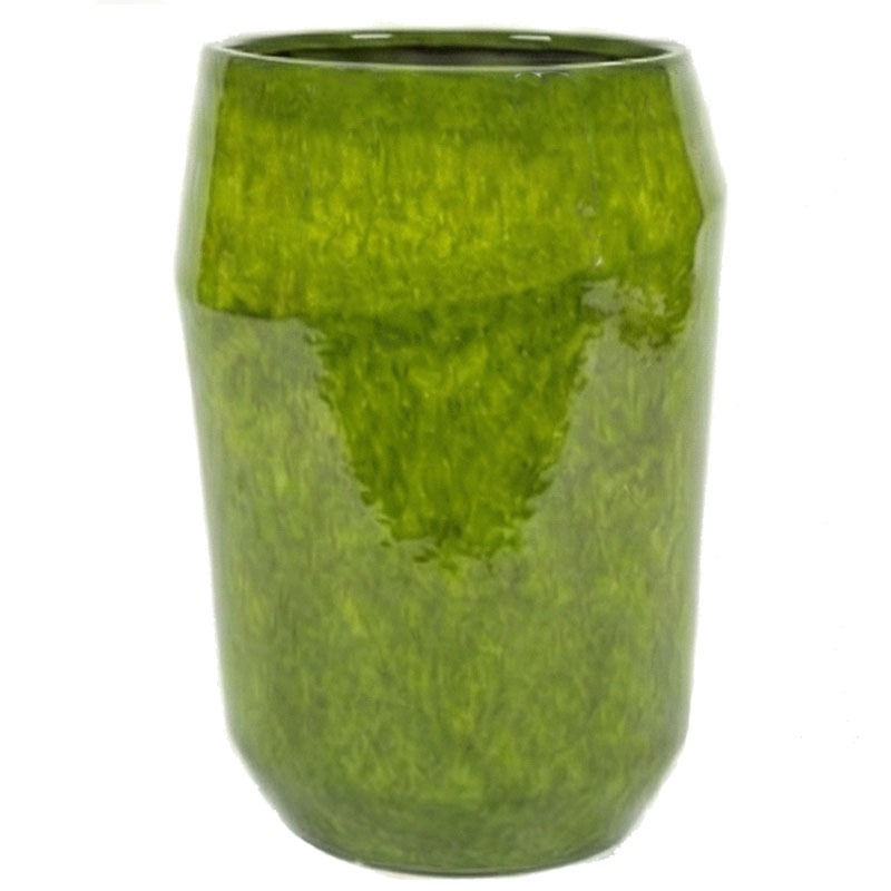 Vaas Eddy pear pot keramiek groen