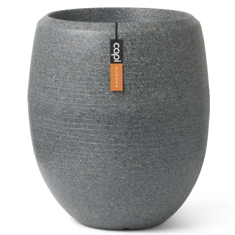 Vaas elegant Arc Granite antraciet capi pot