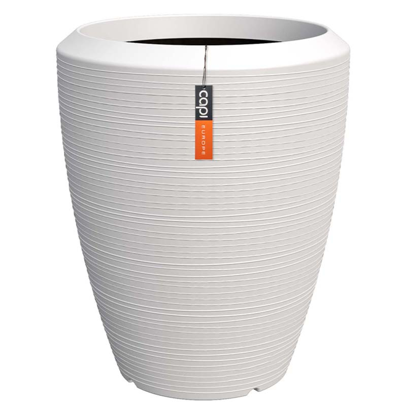 Vaas elegant Arc Granite Capi pot wit