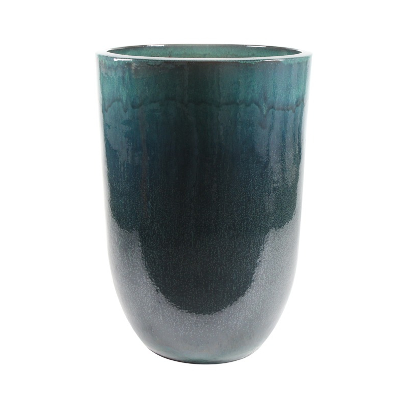 Vaas Pure ocean blue keramiek