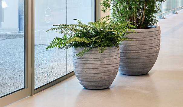 bloempotten baq Tornado grijs