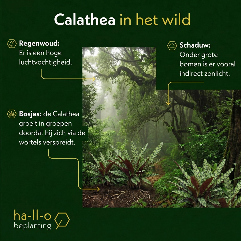 Calathea in het wild Calathea in het wild