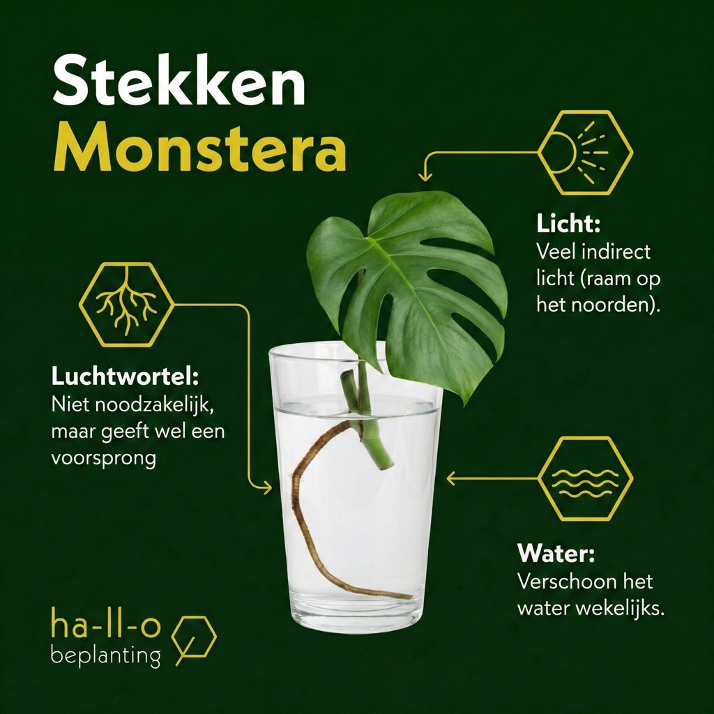 Monstera stekken